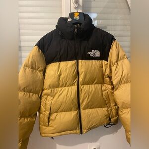 The North Face RETRO NUPTSE JACKET PUFFER JACKET summit gold-black size Small